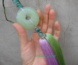 Taiji Jian Tassel with Natural Jade Stone - Wudang Store