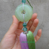 Taiji Jian Tassel with Natural Jade Stone - Wudang Store