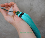 Turquoise Tai Chi Jian Tassel with Agate Stone Chinese Bottle-Gourd - Wudang Store