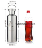 Healthy Stainless Steel Bottle 400-1000ml Lexie - Wudang Store