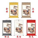 Eight Immortals Portrait, Taoist 8 Immortals Painting, Daoist Eight Immortal Wall Roll, Wudang Saints Wall Scroll