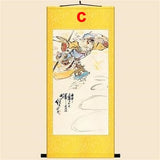 Monkey King Portrait, Sun Wukong Wall Scroll, Chinese Monkey King Wall Rol Decoration