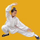 Traditional White Taoist Uniform