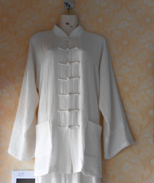 White Tai Chi Shirt - Wudang Store