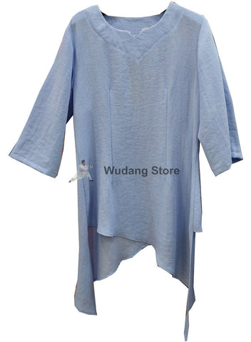 Tender Blue Extravagant Tai Chi Shirt for Women - Wudang Store