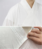 Traditional White Taoist Priest Uniform with Extra Wide Sleeves
