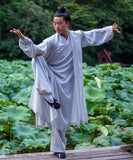 Grey Taoist Uniform with Overcoat