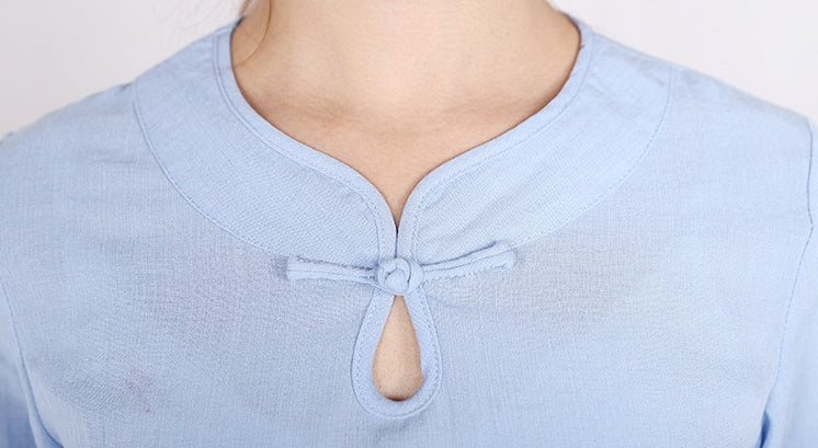 Female Wudang Performance Tai Chi Suit One-Button-Collar 6 Colors