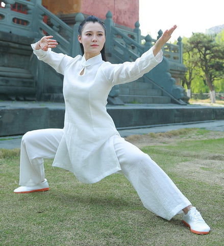 Female Wudang Performance Tai Chi Suit One-Button-Collar 6 Colors