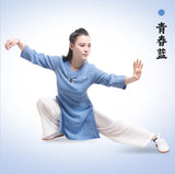 Female Wudang Performance Tai Chi Suit One-Button-Collar 6 Colors