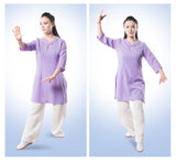 Female Wudang Performance Tai Chi Suit One-Button-Collar 6 Colors