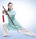 Female Wudang Performance Tai Chi Suit One-Button-Collar 6 Colors