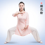 Female Wudang Performance Tai Chi Suit One-Button-Collar 6 Colors