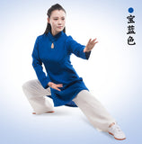 Female Wudang Performance Tai Chi Suit One-Button-Collar 6 Colors