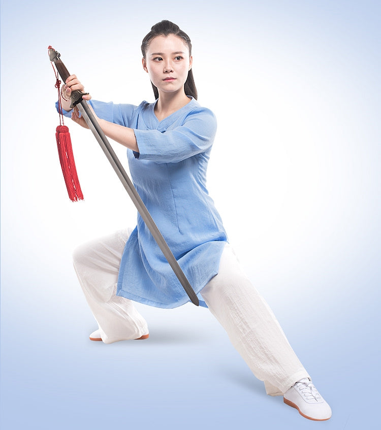Female Wudang Performance Tai Chi Suit One-Button-Collar 6 Colors