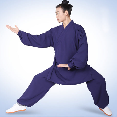 Marine Blue Taoist Uniform