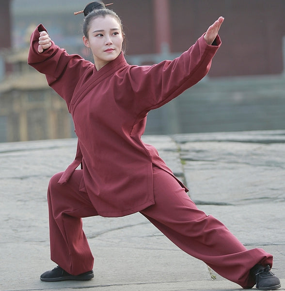 Maroon Taoist Uniform