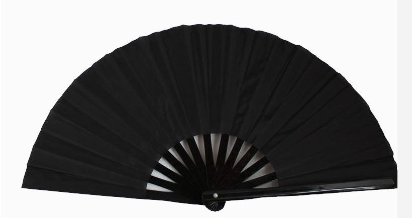 Plain Tai Chi Fan Black - Wudang Store