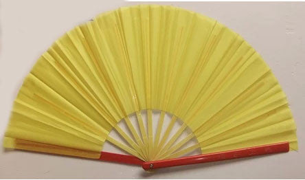 Plain Tai Chi Fan Yellow - Wudang Store