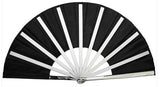 Black Stainless Steel Scholar Tai Chi Fan - Wudang Store