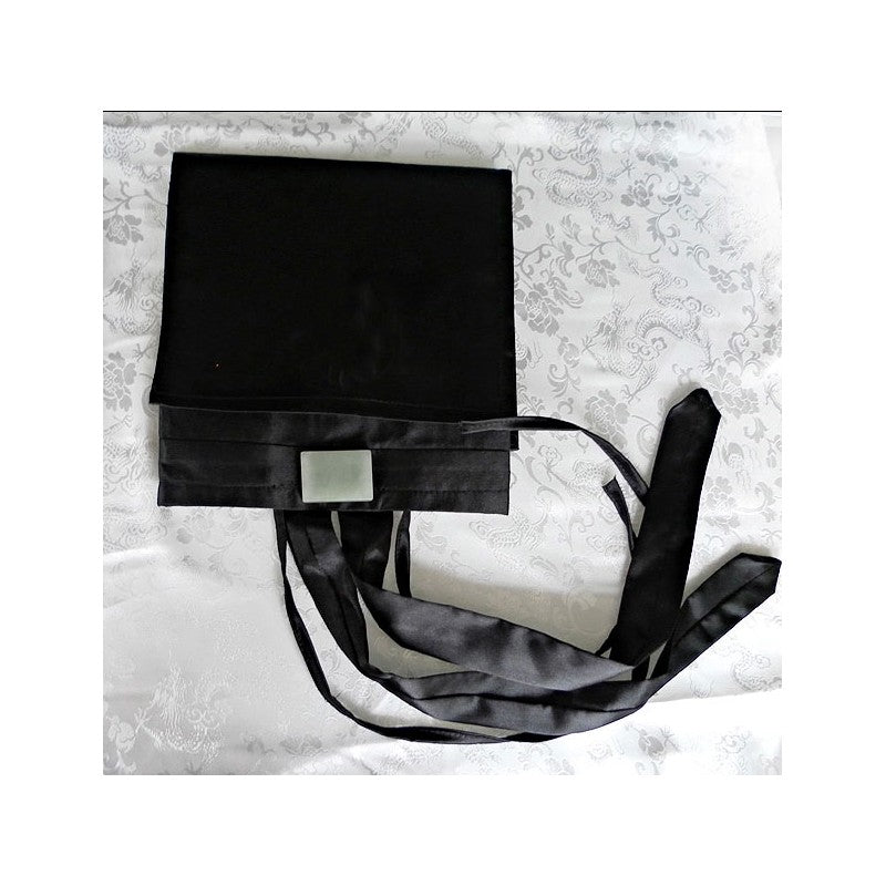 Wudang Taoist Priest Satin Hat With Ribbons