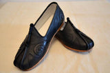 Wudang Black Hand-Sewn Leather Sole Tai Chi Shoes [All Sizes]