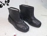 Yanshuge Old Beijing Handmade Full Leather Tai Chi Boots Black