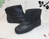 Yanshuge Old Beijing Handmade Full Leather Tai Chi Boots Black