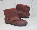 Yanshuge Old Beijing Handmade Full Leather Tai Chi Boots Brown