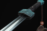 Ancient Style Qin Dynasty Tai Chi Jian Pattern Steel/ Carbon Steel