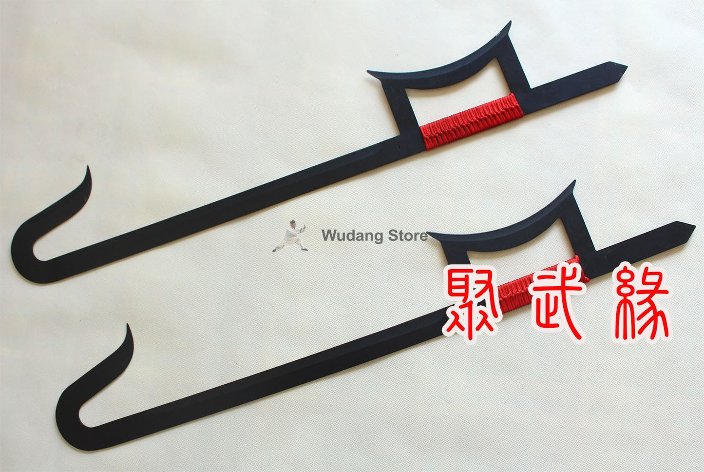 Carbon Bluing Steel Double Hook Sword - Wudang Store