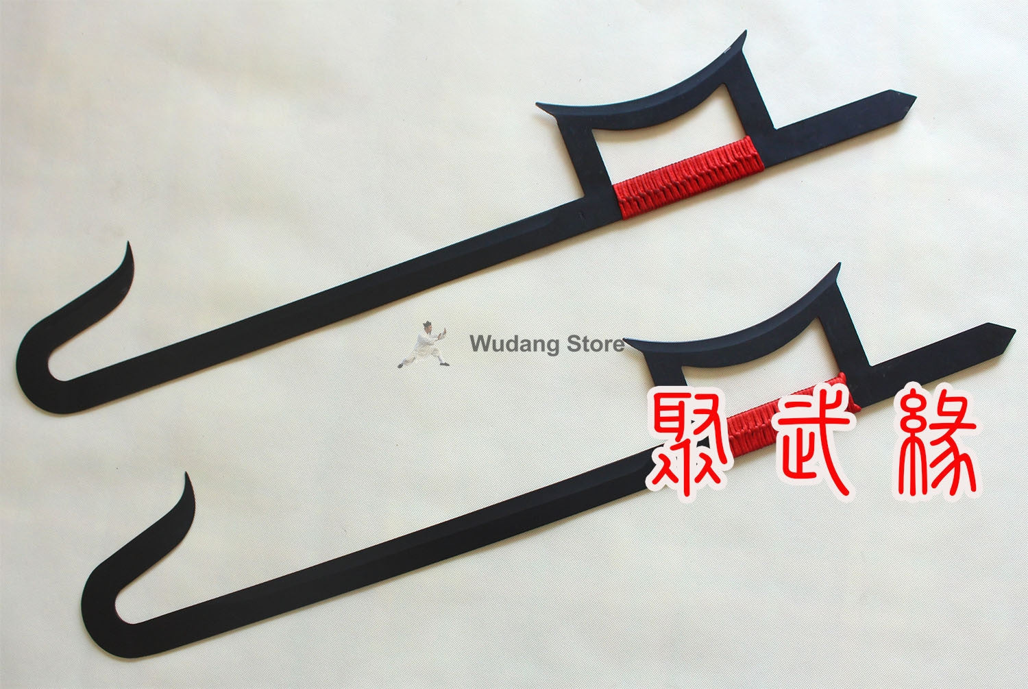 Carbon Bluing Steel Double Hook Sword - Wudang Store