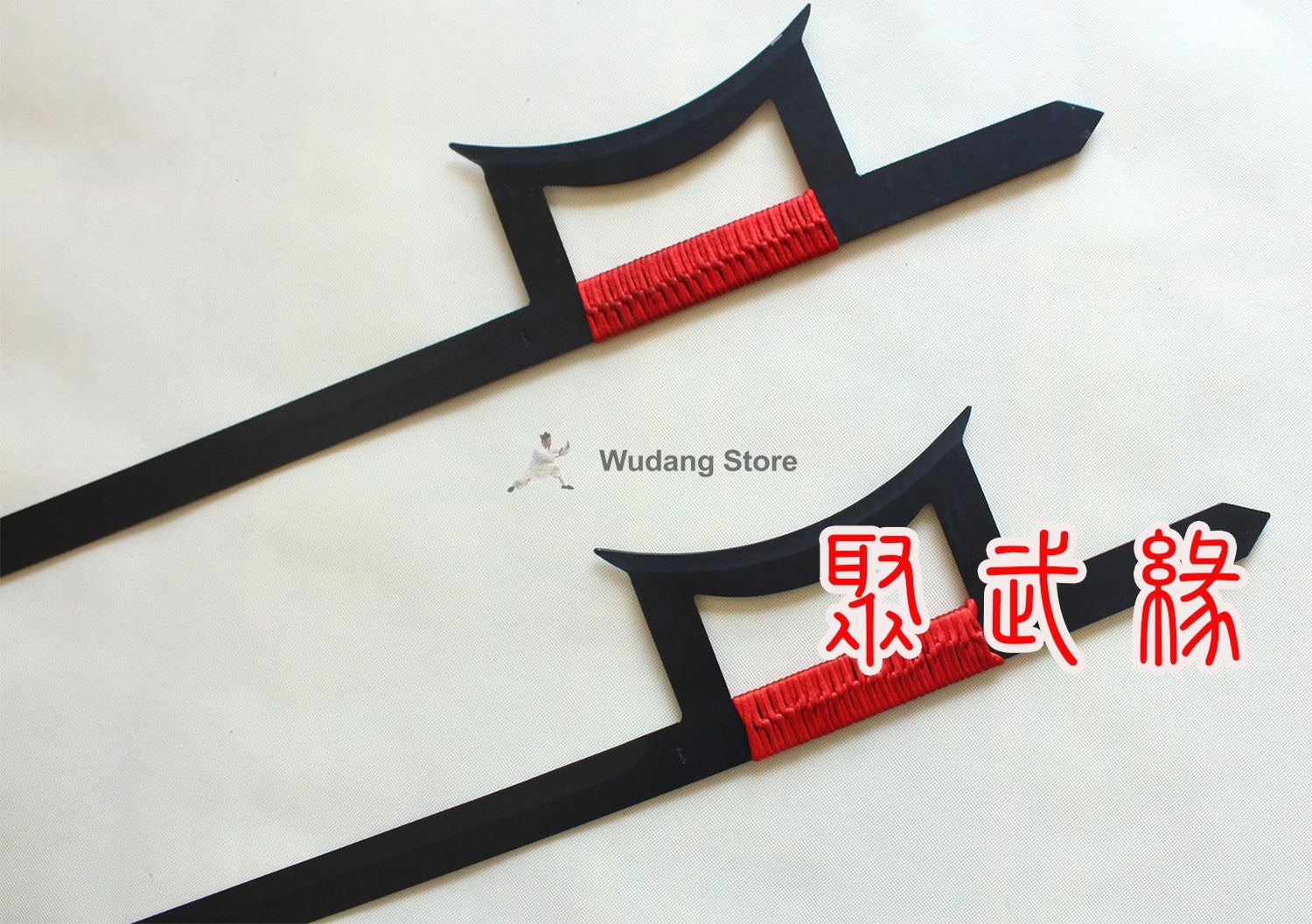 Carbon Bluing Steel Double Hook Sword - Wudang Store