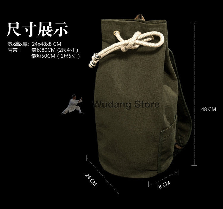 Simple & Solid Kungfu Canvas Bag - Wudang Store