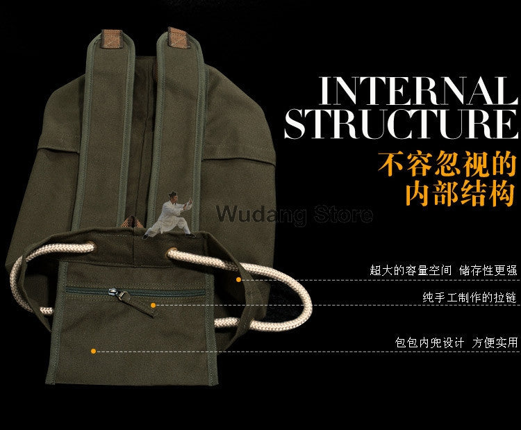 Simple & Solid Kungfu Canvas Bag - Wudang Store