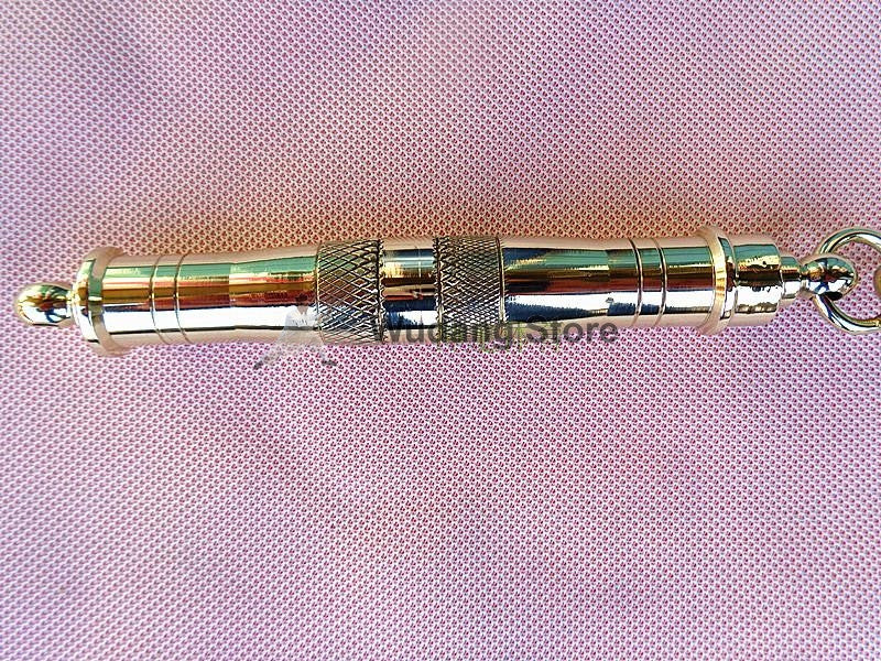 Rounded Refined Brass 9 Jiu Jie Bian - Wudang Store