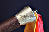 Flexible or Stiff Red Pattern Steel Dao with Sheath - Wudang Store