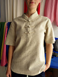 Uncolored Linen Summer Tai Chi Shirt - Wudang Store