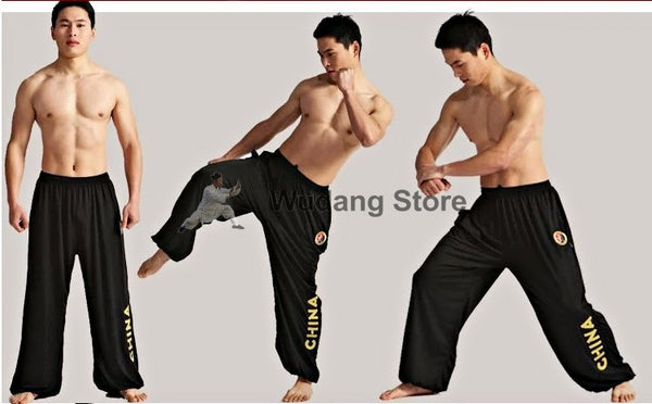Black Sport Function High Elastic Tai Chi Pants S-XXXL - Wudang Store