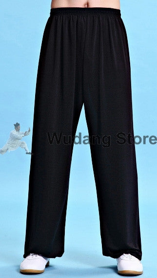 Black Traditional Elastic Sport Function Tai Chi Pants XS-XXXL - Wudang Store