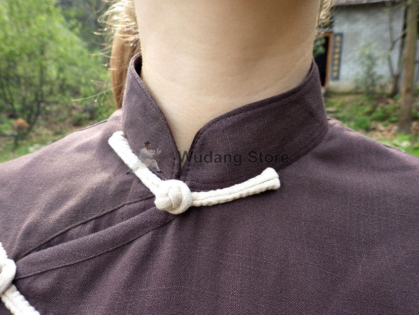 Brown & Beige Feminine Tai Chi Suit - Wudang Store