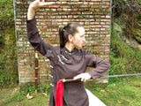 Brown & Beige Feminine Tai Chi Suit - Wudang Store