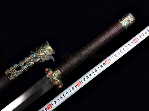 Tiger Qin Jian Pattern Steel/ High Manganese Steel - Wudang Store