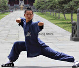 Navy Blue Tai Chi Uniform - Wudang Store