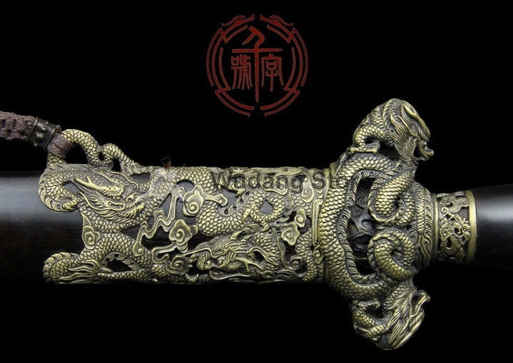 Twin Dragon Heaven Tai Chi Jian by Quanjian Forge - Wudang Store