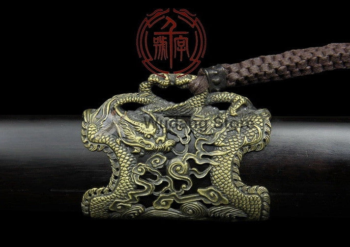 Twin Dragon Heaven Tai Chi Jian by Quanjian Forge - Wudang Store