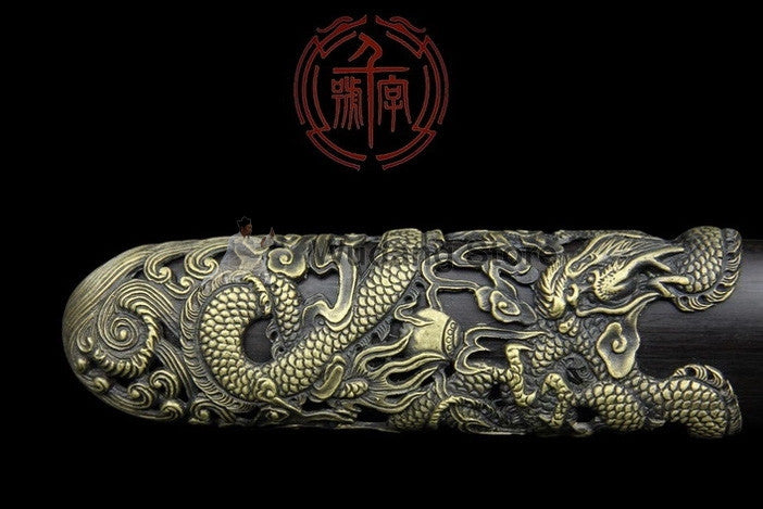 Twin Dragon Heaven Tai Chi Jian by Quanjian Forge - Wudang Store