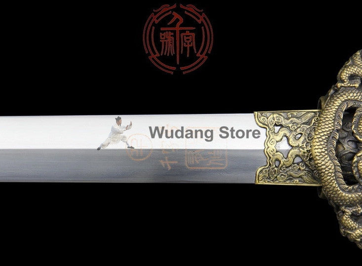 Twin Dragon Heaven Tai Chi Jian by Quanjian Forge - Wudang Store