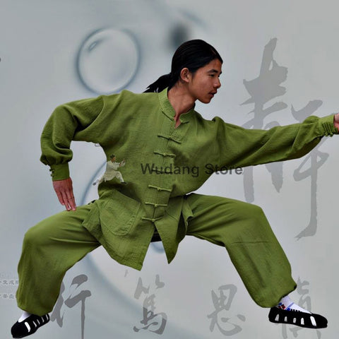 Grass Green Tai Chi Uniform - Wudang Store