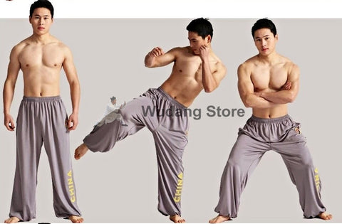 Grey Sport Function High Elastic Tai Chi Pants S-XXXL - Wudang Store